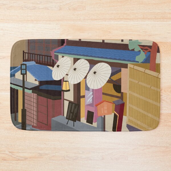 Item preview, Art Deco inspired travel poster - kyoto Japan designed and sold by MariOyama.