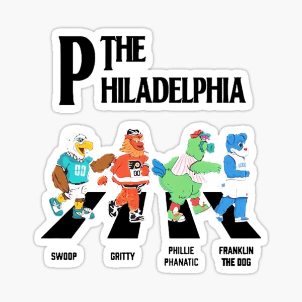 Philly Phanatic Sticker Gritty Sticker Philadelphia Phillies 