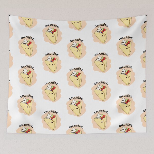 Item preview, Oh Crepe Funny Food Puns  designed and sold by punnybone.