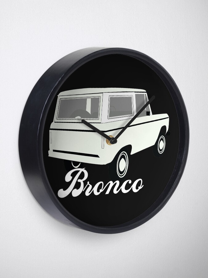 "Classic Ford Bronco Clock" Clock by danahukee Redbubble
