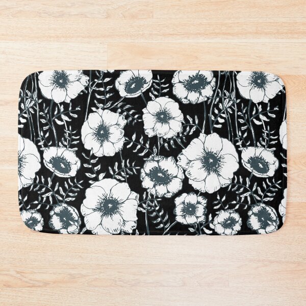 Item preview, Black and White Blooming Anemone Garden designed and sold by GemStudios.