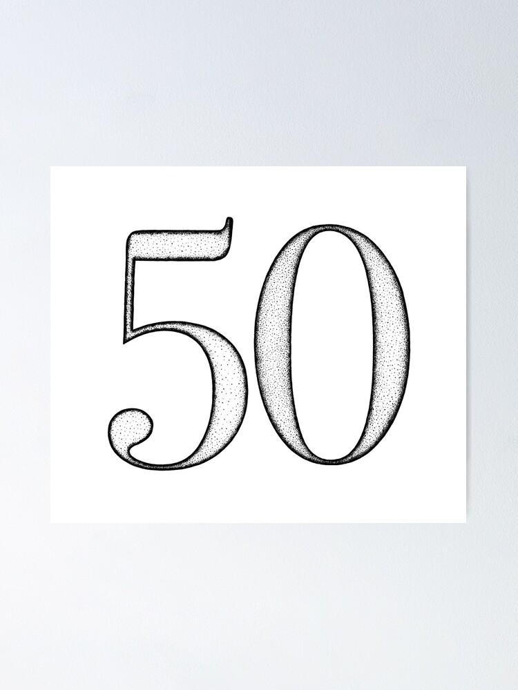 Dotart/Dotwork illustration of Number 50