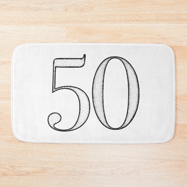 Item preview, Dotart/Dotwork illustration of Number 50 designed and sold by MagnetitaBySil.