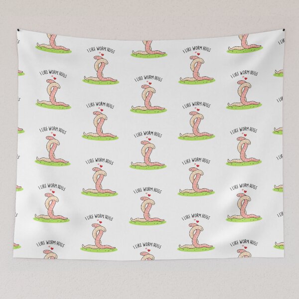 Item preview, I Like Worm Hugs Funny Worm Puns  designed and sold by punnybone.
