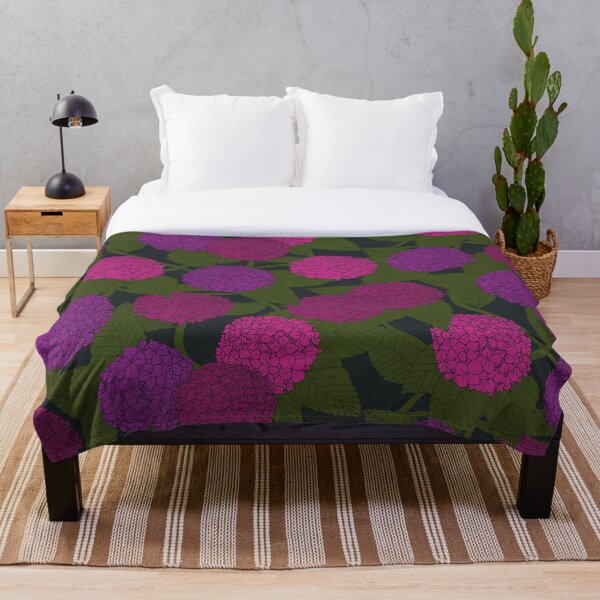 Item preview, Hydrangea Trail Dark - Fuchsia designed and sold by GemStudios.