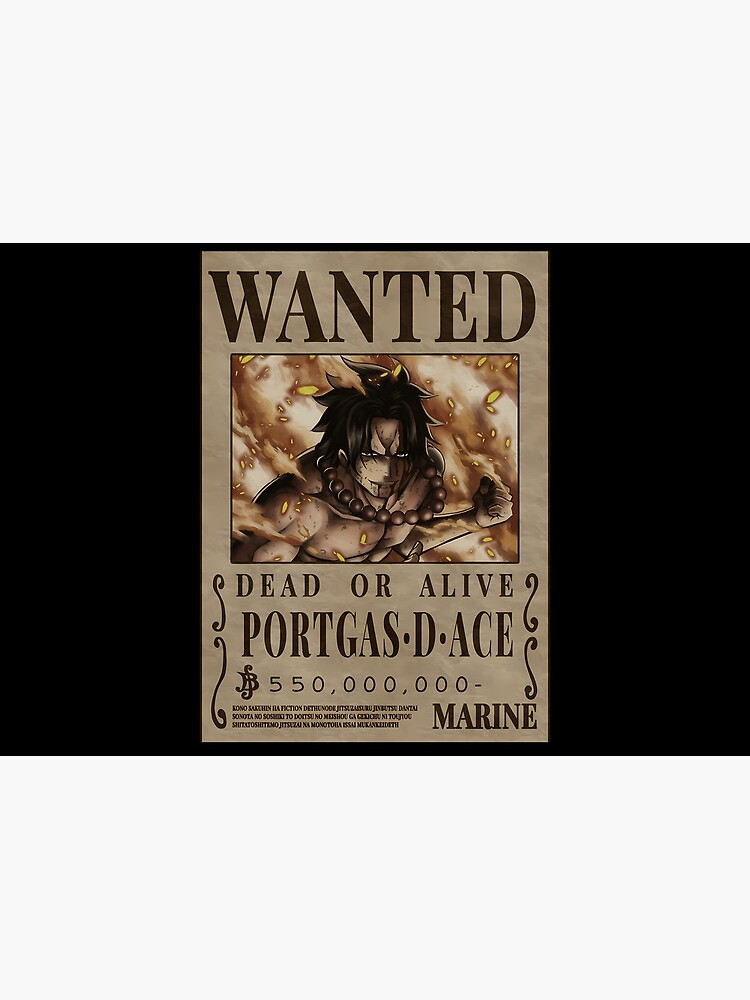 Ace One Piece Wanted Bounty Poster Jigsaw Puzzle