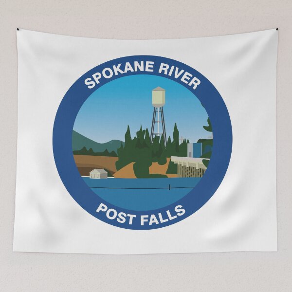 Item preview, Spokane River View of Post Falls designed and sold by kind-fish.