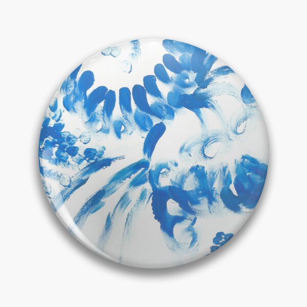 Item preview, Blue spots in abstract waves designed and sold by Cosmonauta257.