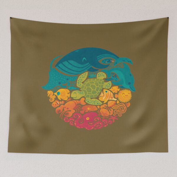 Item preview, Aquatic Rainbow (light blue)   	 designed and sold by jcvpggqoc0.