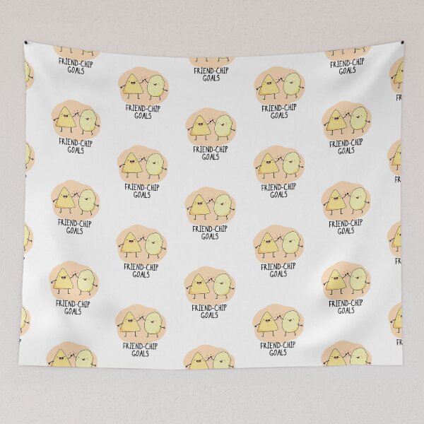 Item preview, Friend-Chip Goals Funny Chip Puns  designed and sold by punnybone.