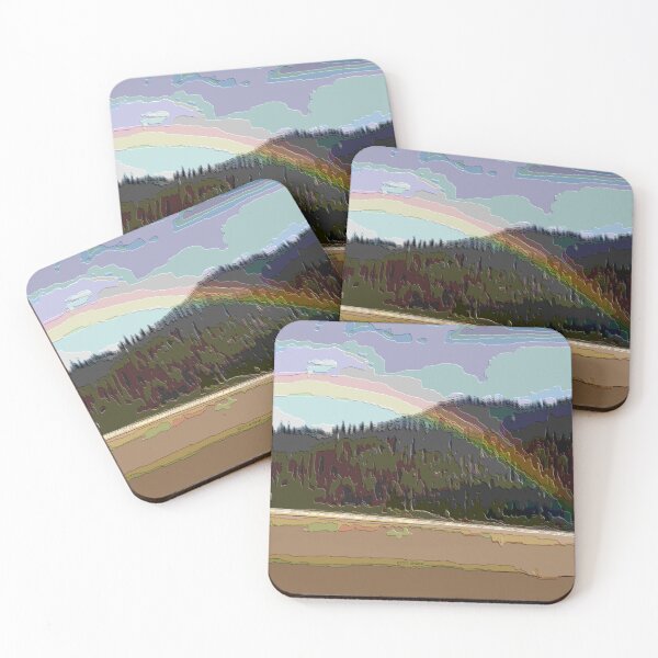 Item preview, Rainbow Over a Mountain in Alaska designed and sold by kristalcurt.