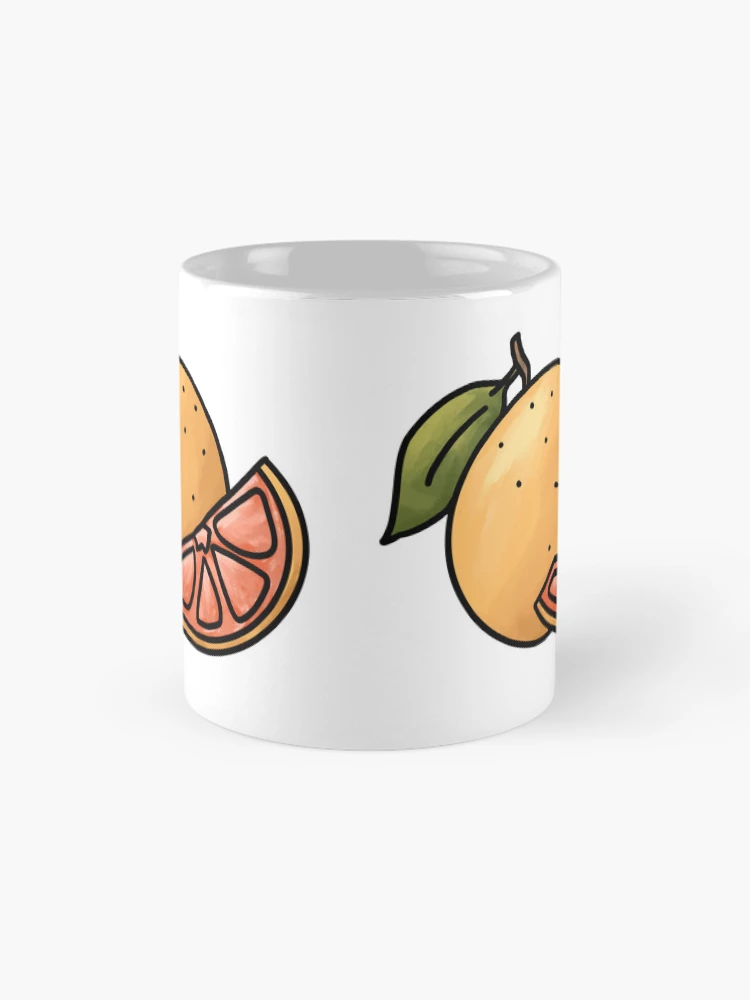 Aperçu 4 sur 6. Mug à café avec l'œuvre Pamplemousse créée et vendue par Reeseworks.