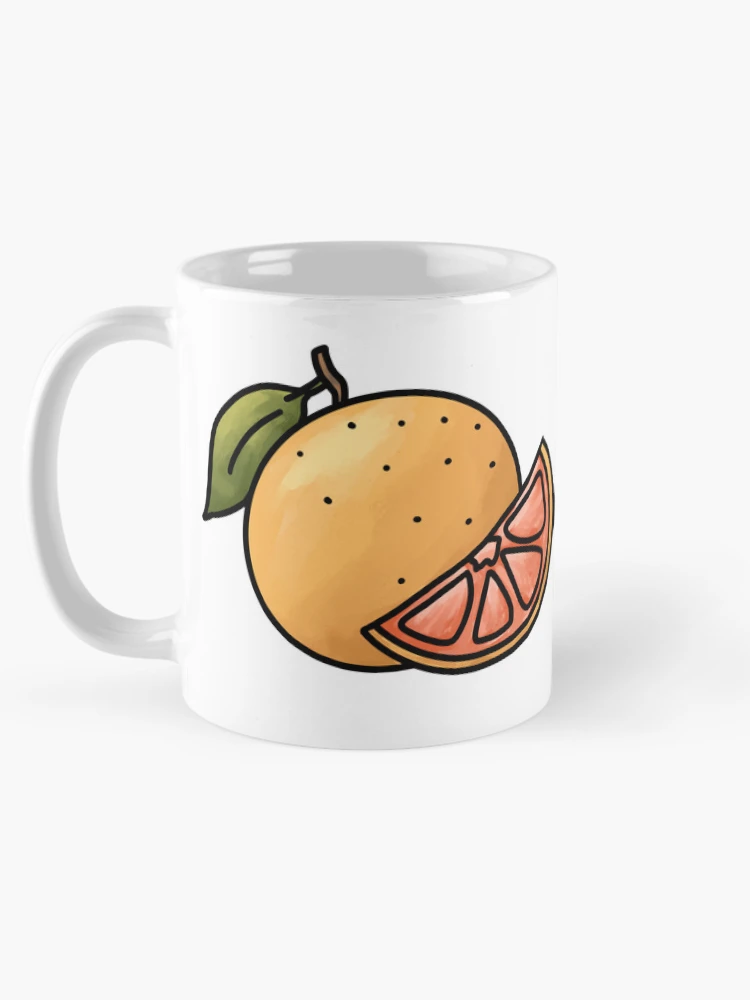 Aperçu 5 sur 6. Mug à café avec l'œuvre Pamplemousse créée et vendue par Reeseworks.