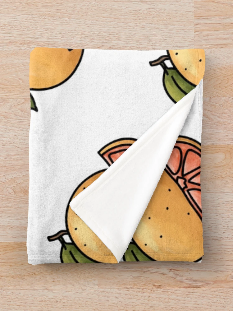 Thumbnail 3 of 6, Throw Blanket, Grapefruit designed and sold by Reeseworks.