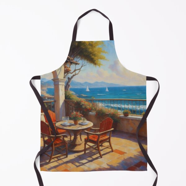 Item preview, Mediterranean Sea View Balcony Painting 5 designed and sold by nickelangelo1.