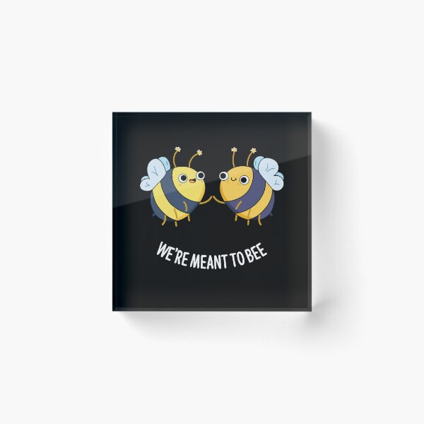 Item preview, We're Meant To Be Funny BFF Bee Puns (Dark BG) designed and sold by punnybone.