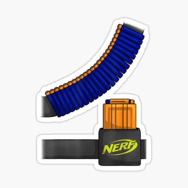 Nerf Classic Logo For Fans Sticker for Sale by AdrianSchaden