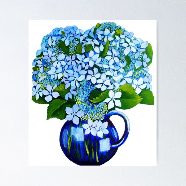 Item preview, blue hydrangeas designed and sold by marlene veronique holdsworth.