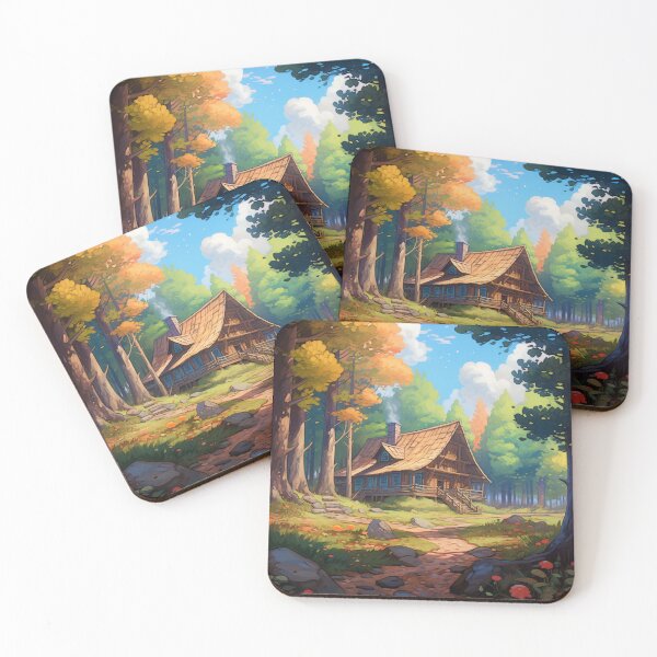 Item preview, Log cabin in a maple forest designed and sold by AI-G-I-.