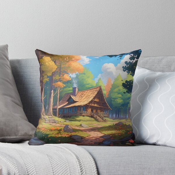 Item preview, Log cabin in a maple forest designed and sold by AI-G-I-.