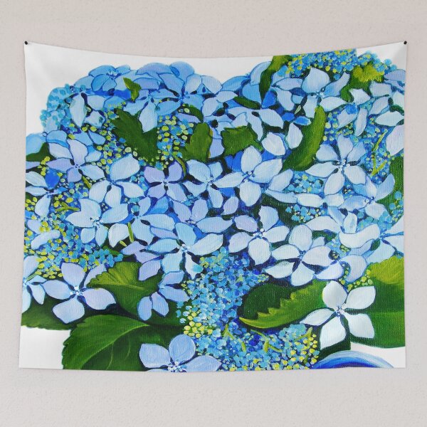 Item preview, blue hydrangeas designed and sold by marlene veronique holdsworth.