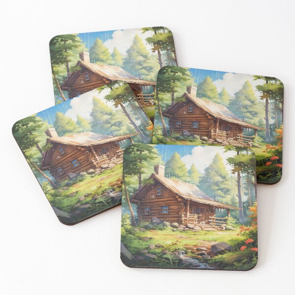 Item preview, Log cabin in a maple forest designed and sold by AI-G-I-.