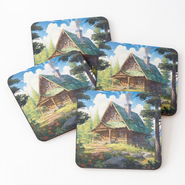 Item preview, Log cabin in a forest 4 designed and sold by AI-G-I-.