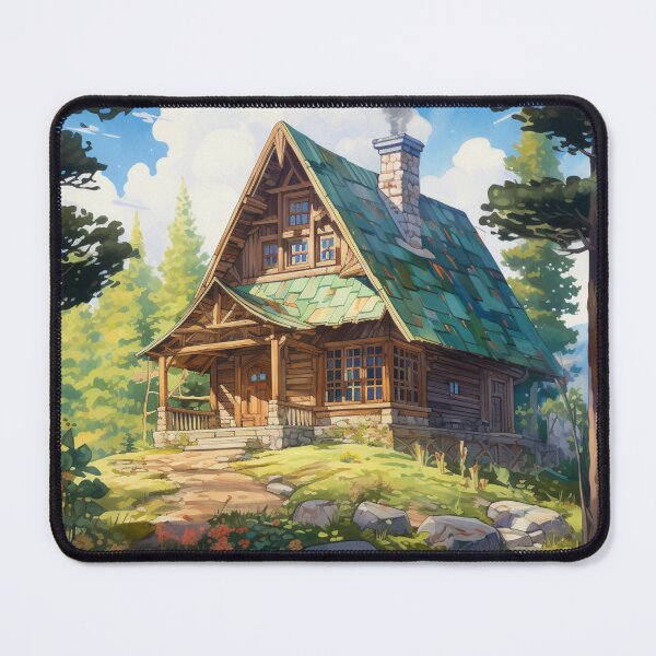 Item preview, Log cabin in a forest 4 designed and sold by AI-G-I-.