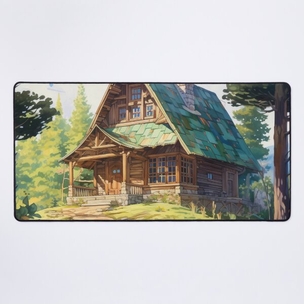Item preview, Log cabin in a forest 4 designed and sold by AI-G-I-.