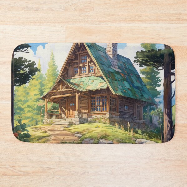 Item preview, Log cabin in a forest 4 designed and sold by AI-G-I-.