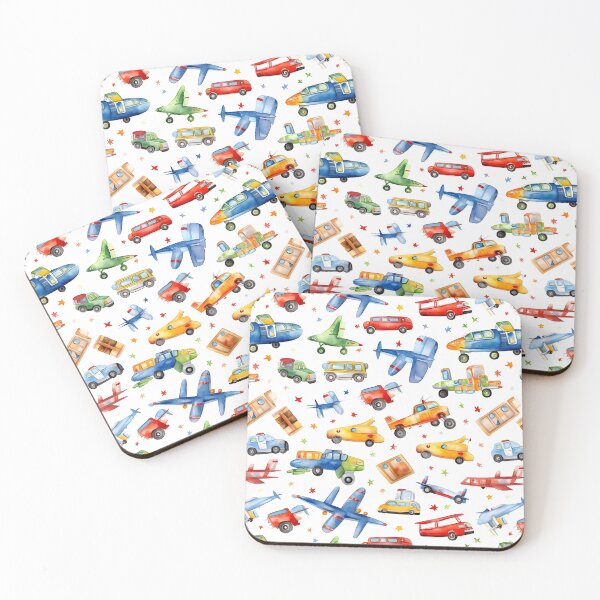 Item preview, Fantasy Aircrafts, Trucks, and Cars in Watercolor – Back To School designed and sold by ignasirus.