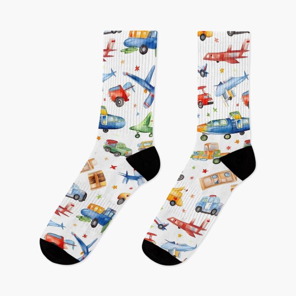 Item preview, Fantasy Aircrafts, Trucks, and Cars in Watercolor – Back To School designed and sold by ignasirus.