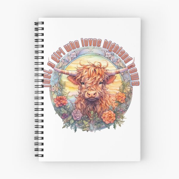 Item preview, Just a Girl who loves highland cows quote with a cow image designed and sold by melyD74.