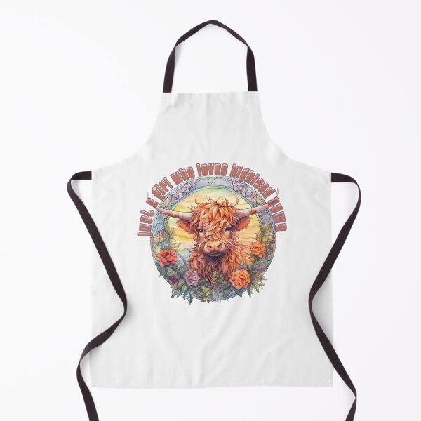 Item preview, Just a Girl who loves highland cows quote with a cow image designed and sold by melyD74.