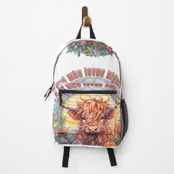 Item preview, Just a Girl who loves highland cows quote with a cow image designed and sold by melyD74.
