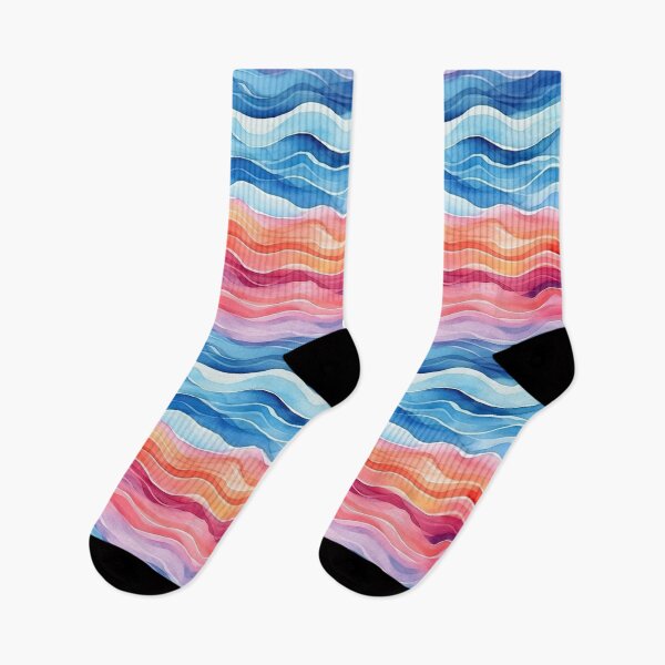 Item preview, colorful wave pattern designed and sold by normal-design.