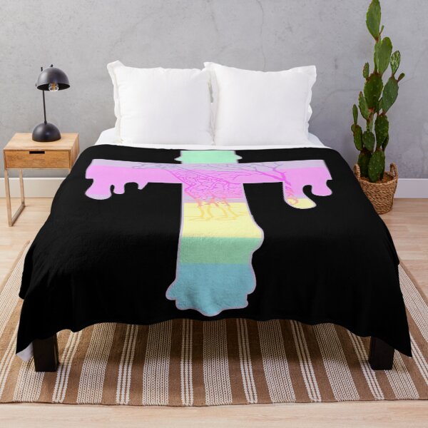 Aperçu de l'œuvre Goth Pastel Girafe Dripping Cross créée et vendue par PettyMckinley.