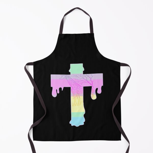Aperçu de l'œuvre Goth Pastel Girafe Dripping Cross créée et vendue par PettyMckinley.