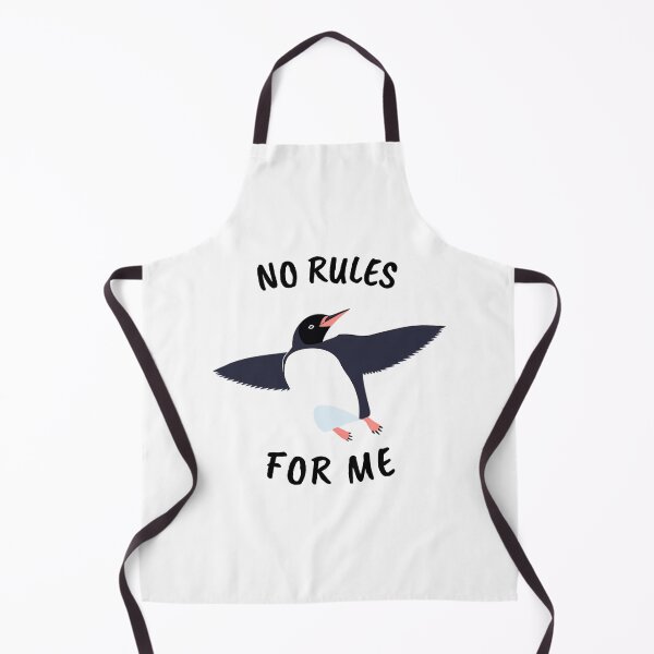 Item preview, NO RULES FOR ME PENGUIN. designed and sold by ImativaDesign.