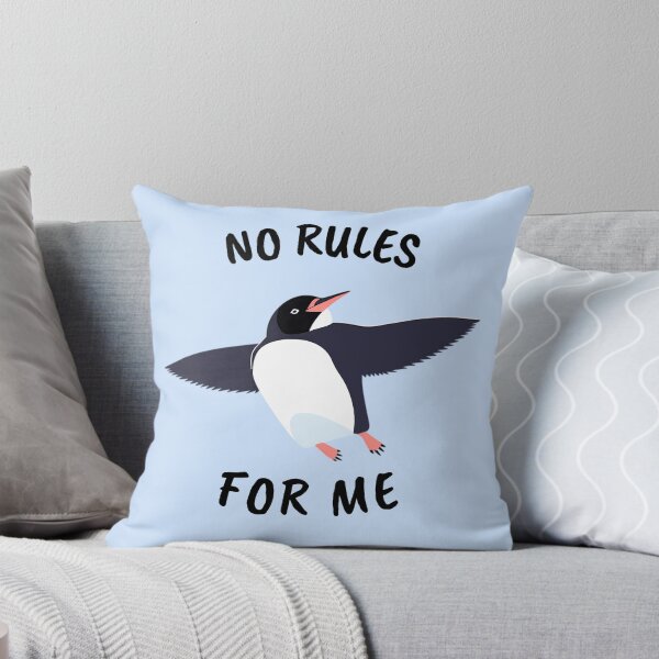 Item preview, NO RULES FOR ME PENGUIN. designed and sold by ImativaDesign.