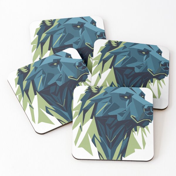 Item preview, Polygon Bear Head Print Design designed and sold by dakaseli.