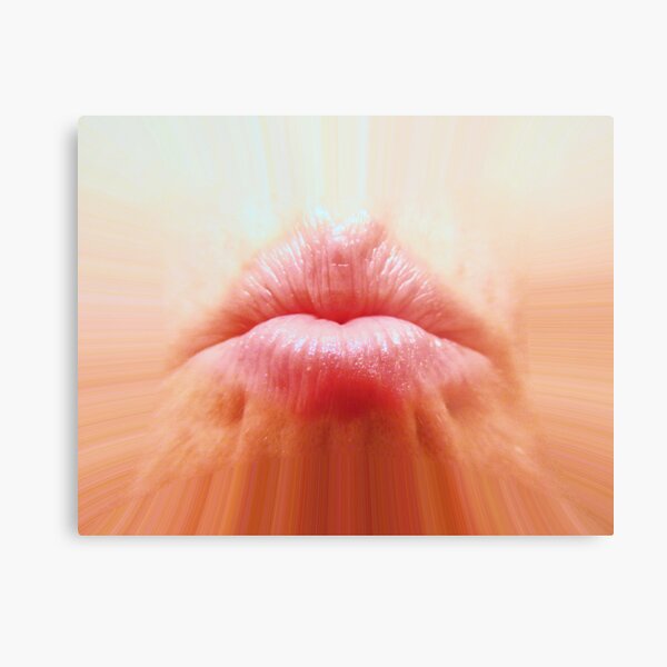 pink pucker Metal Print