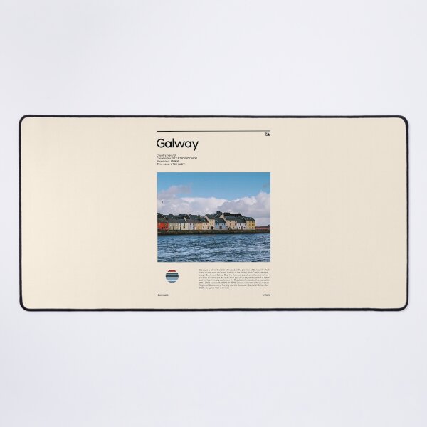 Item preview, Visit Galway, Ireland (Travel poster) designed and sold by RabbitK.