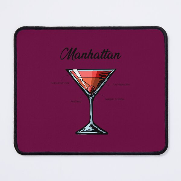 Item preview, Manhattan Cocktail Recipe 	 	 designed and sold by xoowjwyjx0.