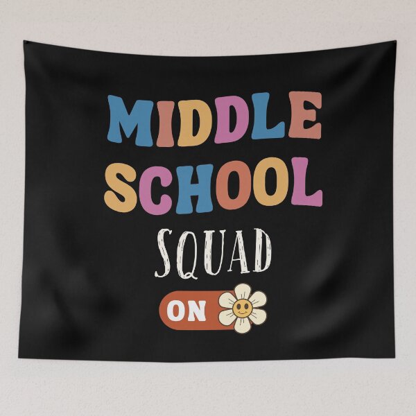 Item preview, Retro Middle School Squad Groovy Vintage First Day Of School designed and sold by CoolCreative.