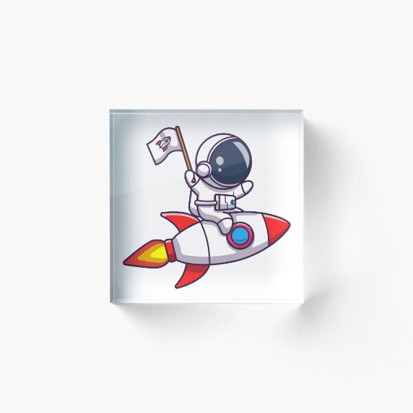 Item preview, Astronaut riding a rocket designed and sold by BogdanASP33.
