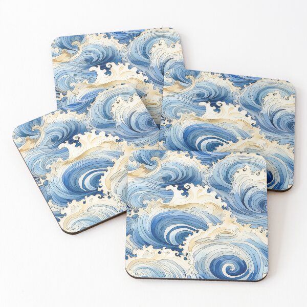 Item preview, wave & vortex pattern designed and sold by normal-design.
