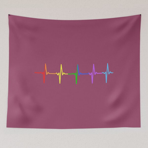 Item preview, Rainbow Pulse Heartbeat LGBT designed and sold by hdslerqp82.