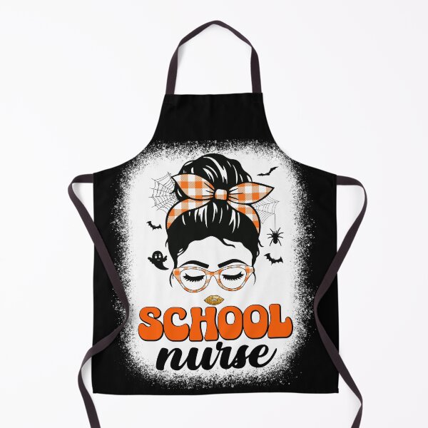 Item preview, School Nurse Back To School Messy Bun Funny Halloween T-Shirt designed and sold by KGN CREATIVITY.