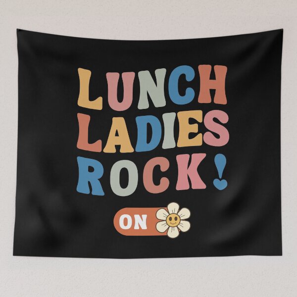 Item preview, Lunch Ladies Rock - Retro Lunch Ladies Squad Cafeteria Crew designed and sold by CoolCreative.